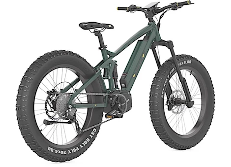 QuietKat RidgeRunner FT 10 E-Bike - 48V, 1000W, 17" Frame, Midnight Green